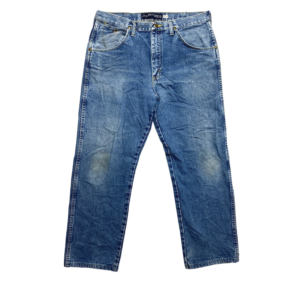Wrangler George Strait Jeans Mens 34x30 Blue Denim Cowboy Cut 31MGSHD